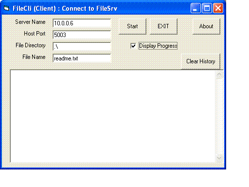 Client/Server Comm Lib for FoxPro screen shot